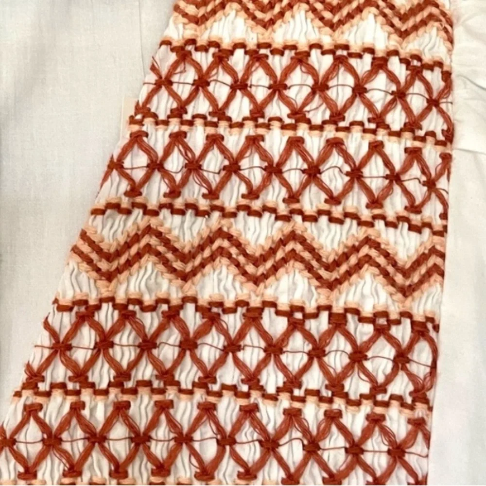 Madewell Embroidered Poplin V-Neck Mini Dress xs new - Picture 9 of 9